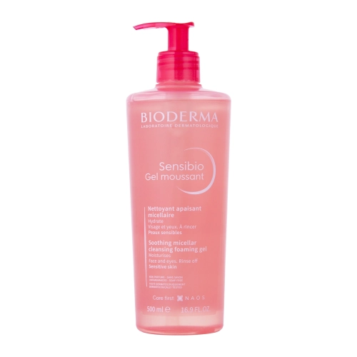 Bioderma - Sensibio Gel Moussant - Łagodzący Żel Micelarny o Działaniu Nawilżającym - 500ml