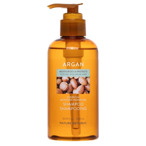 Nature Republic - Argan Essential Moisture Repairing Shampoo - Nawilżająco-Regenerujący Szampon do Włosów - 300ml