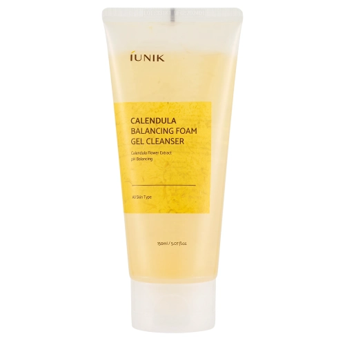 iUNIK - Calendula Balancing Foam Gel Cleanser - Delikatny Żel do Mycia Twarzy - 150ml