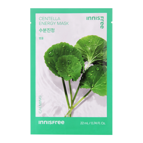 Innisfree - Squeeze Energy Mask - Centella - Calming - Łagodząca Maska w Płachcie - 22ml