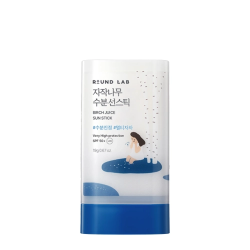Round Lab - Birch Juice Moisturizing Sun Stick SPF/50+ PA++++ - Sztyft Przeciwsłoneczny z Sokiem Brzozy - 19g
