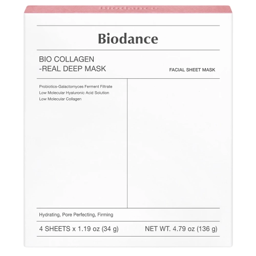 Biodance - Bio-Collagen Real Deep Mask Set - Zestaw Ujędrniających Masek Kolagenowych do Twarzy - 4szt/34g