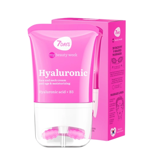 7DAYS - My Beauty Week - Hyaluronic Neck and Decollete Anti-Age Moisturizing Concentrate - Przeciwzmarszczkowy Krem-Koncentrat do Szyi i Dekoltu - 80ml