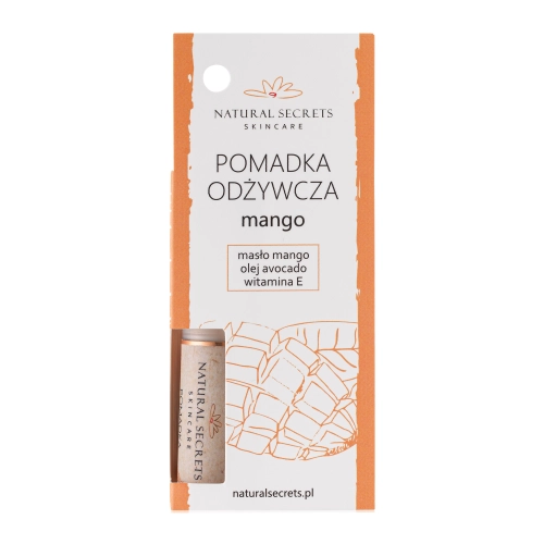 Natural Secrets - Pomadka Ochronna do Ust - Mango - 3,5g