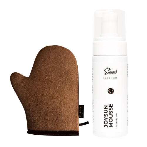 Elever Cosmetics - Zestaw JoySun Mousse - Pianka Samoopalająca i Rękawica - 100ml