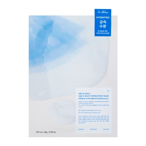 Dr. Althea - Aqua Blue Hydration Mask - Nawilżająca Maska w Płachcie - 28g