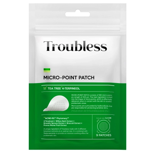 Troubless - Micro-Point Patch - Plasterki na Niedoskonałości z Mikroigłami - 9szt