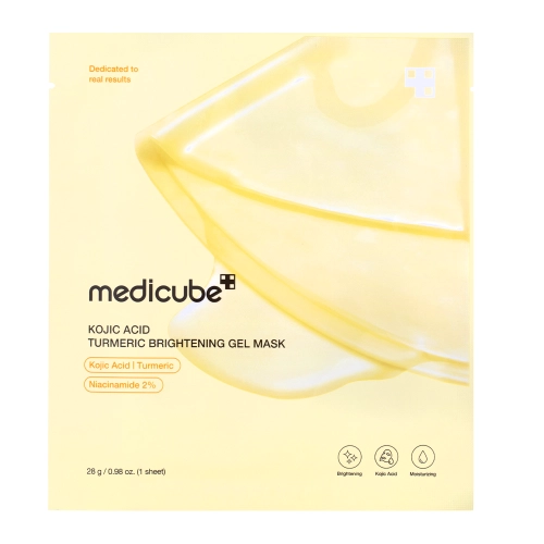 Medicube - Medicube Kojic Acid Turmeric Brightening Gel Mask - Rozświetlająca Maska z Kwasem Kojowym - 1szt/28g