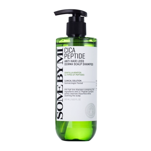 Some By Mi - Cica Peptide Anti Hair Loss Derma Scalp Shampoo - Peptydowy Szampon do Wypadających Włosów -  285ml OUTLET