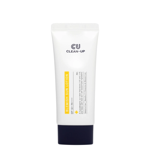 CUSKIN - Clean Up Blemish Sun Lotion SPF50+/PA++++ - Przeciwsłoneczny Krem do Twarzy - 60ml