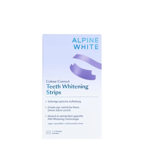Alpine White - Colour Correct Whitening Strips - Paski Wybielające z Korektorem Koloru - 14szt
