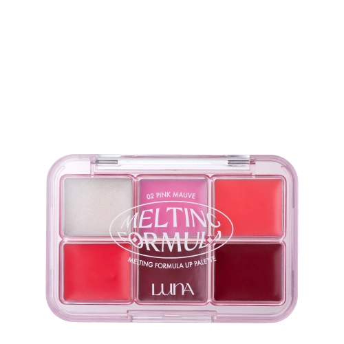 LUNA - Melting Formula Lip Palette - Paleta Błyszczyków do Ust - 02 Pink Mauve - 10,2g