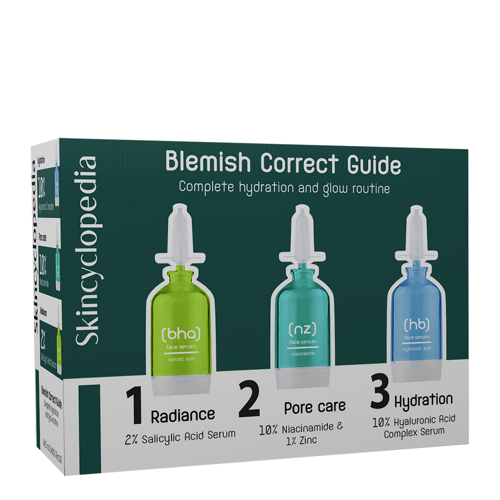 Skincyclopedia - Blemish Guide Set - Kuracja Przeciw Niedoskonałościom - 3x15ml