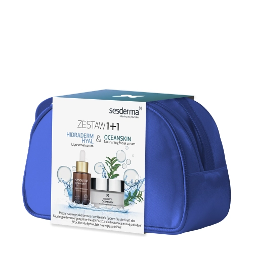 Sesderma - Oceanskin + Hidraderm Hyal Set - Zestaw Serum + Krem - Kosmetyczka - 30ml+50ml OUTLET