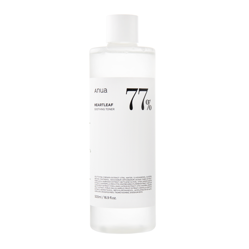 Anua - Heartleaf 77% Soothing Toner - Kojący Tonik do Twarzy - 500ml