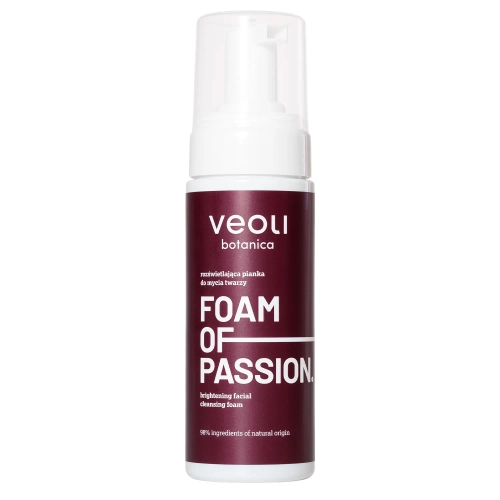 Veoli Botanica - Foam Of Passion - Rozświetlajca Pianka do Mycia Twarzy - 150ml