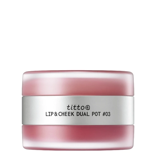 titto - Lip & Cheek Dual Pot - Duo do Ust i Policzków - #03 Super Magnetic/Nudy Fetish - 10g