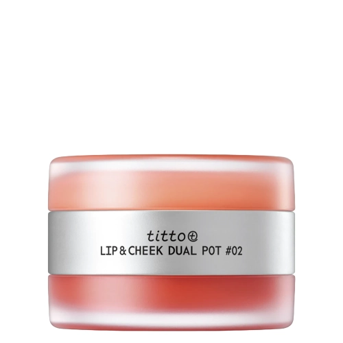 titto - Lip & Cheek Dual Pot - Duo do Ust i Policzków - #02 Juicy Smile/Beach Sunny Girl  - 10g