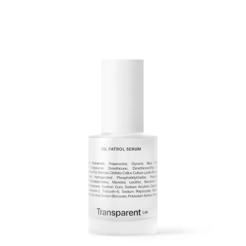Transparent Lab - Oil Patrol Serum - Serum Matujące do Skóry Tłustej i Mieszanej - 30ml