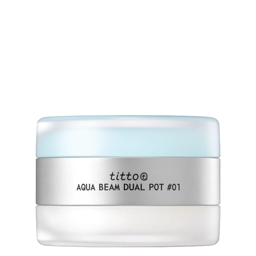 titto - Aqua Beam Dual Pot - Duo do Ust - #01 Aqua Lip Balm/Shine Beam Plumper - 10g