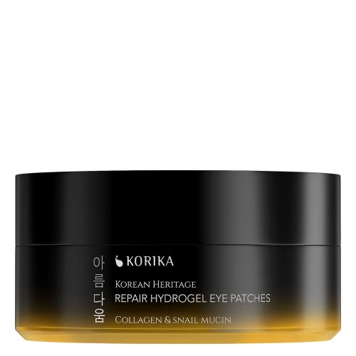 KORIKA - Korean Heritage Collagen & Snail Mucin Repair Hydrogel Eye Patches - Naprawcze Płatki pod Oczy z Kolagenem i Mucyną - 60szt