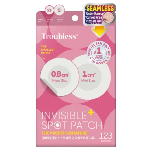 Troubless - Invisible Spot Patch Plus The Micro Signature - Precyzyjne Plasterki na Niedoskonałości - 123szt.