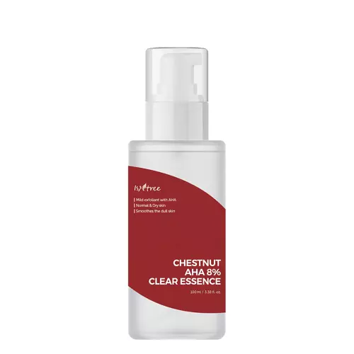 Isntree - Chestnut AHA 8% Clear Essence - Esencja do Twarzy z Kwasem Mlekowym i Glikolowym - 100ml OUTLET
