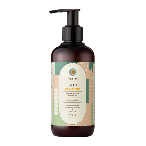 HairTry - Like A Diamond - Emolientowa Odżywka do Włosów Średnioporowatych - 250ml - OUTLET