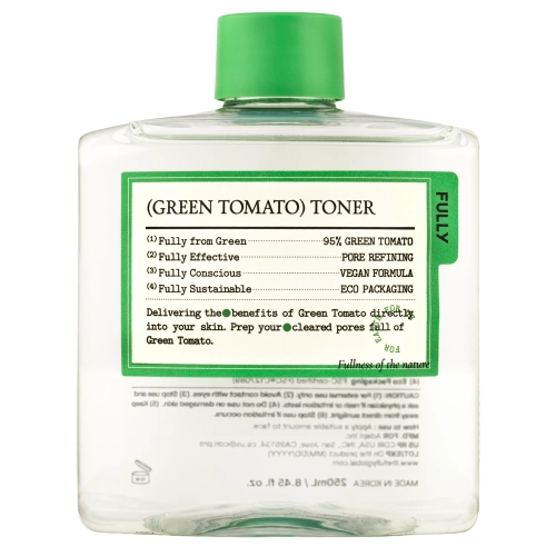 FULLY - Green Tomato Toner - Toner Zwężający Pory - 250ml