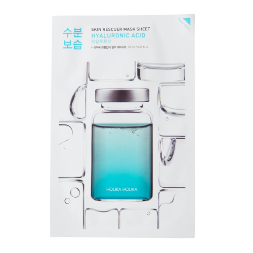 Holika Holika - Skin Rescuer Mask Sheet - Hyaluronic Acid - Nawilżająca Maska z Kwasem Hialuronowym - 20ml