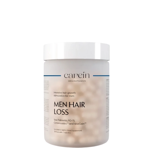 Carein - Men Hair Loss - Dermosuplement - Łysienie Androgenowe Męskie - 120kaps