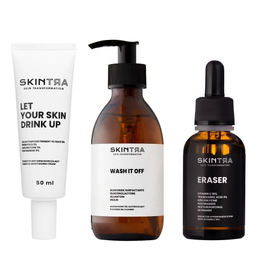 Zestaw SkinTra - Wash It Off, Eraser, Let Your Skin Drink Up
