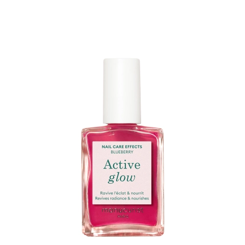 Manucurist - Active - Active Glow - Pielęgnujący Lakier 2w1 - Blueberry - 15ml