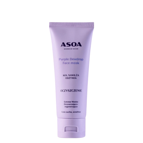 Asoa - Maseczka Do Twarzy - Purple Dewdrop - 75ml
