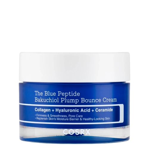 COSRX - The Blue Peptide Bakuchiol Plump Bounce Cream - Krem Ujędrniający z Bakuchiolem i Peptydami - 50g