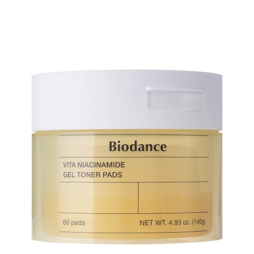 Biodance - Vita Niacinamide Gel Toner Pads - Rozświetlające Płatki do Twarzy - 60szt