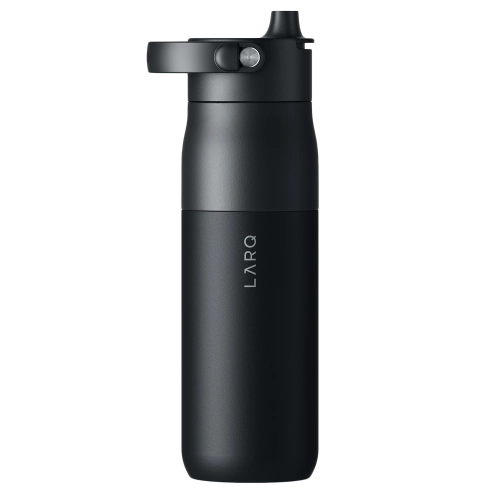 LARQ - Bottle PureVis 2 - Inteligentna, Samoczyszcząca Butelka Filtrująca, Światło UV-C - Obsidian Black - 680ml 
