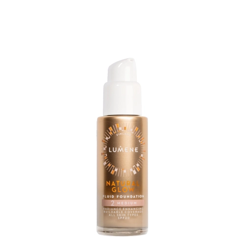 Lumene - Natural Glow Fluid Foundation SPF20 - Podkład Rozświetlający - 2 Medium - 30ml