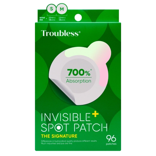 Troubless - Invisible Spot Patch Plus The Signature - Niewidoczne Plasterki Punktowe na Niedoskonałości - 96szt