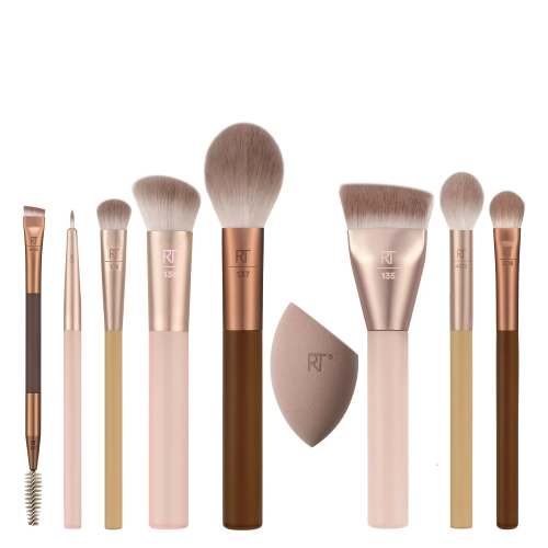 Real Techniques - Face Brushes New Nudes 2.0 All Angles Set - Zestaw Pędzli do Twarzy 
