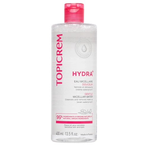 Topicrem - Hydra+ Gentle Micellar Water  - Łagodna Woda Micelarna - 400ml