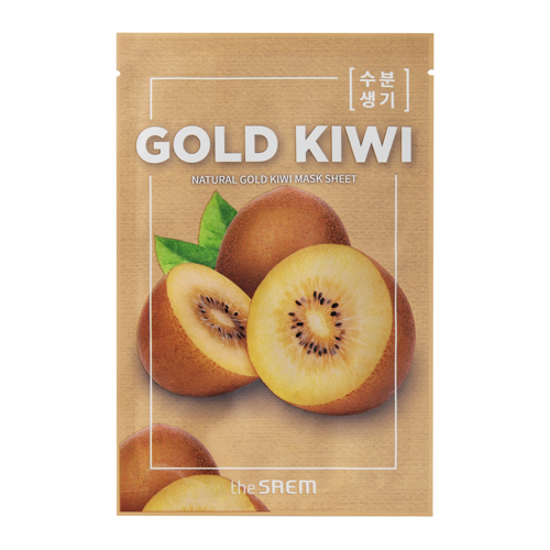 The Saem - Natural Mask Sheet Gold Kiwi - Maska w Płachcie z Wyciągiem ze Złotego Kiwi - 21ml - OUTLET