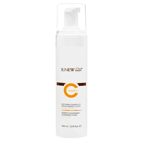 SunewMed+ - Aktywna Pianka do Mycia Twarzy i Demakijażu Oczu - 200ml