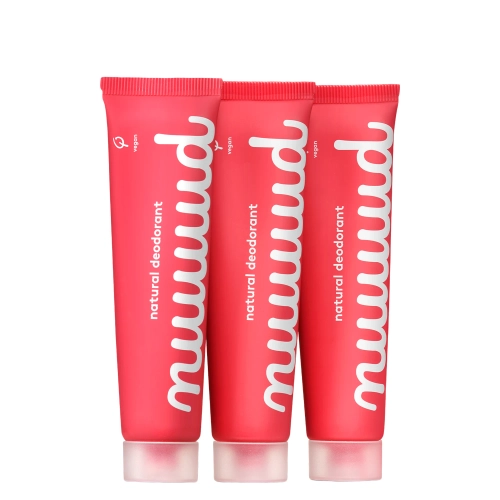Nuud - XXL Pack - Zestaw Naturalnych Dezodorantów w Kremie - 3x40ml