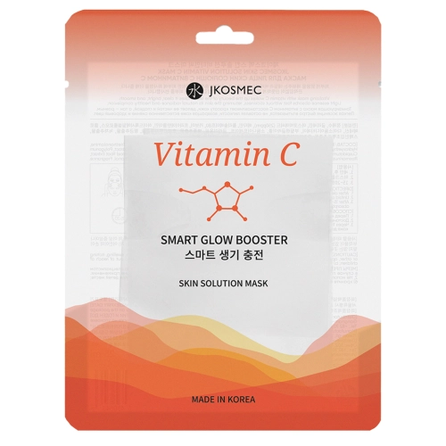 Jkosmec - Skin Solution Vitamin C Mask - Rozświetlająca Maska do Twarzy w Płachcie - 1szt/25ml