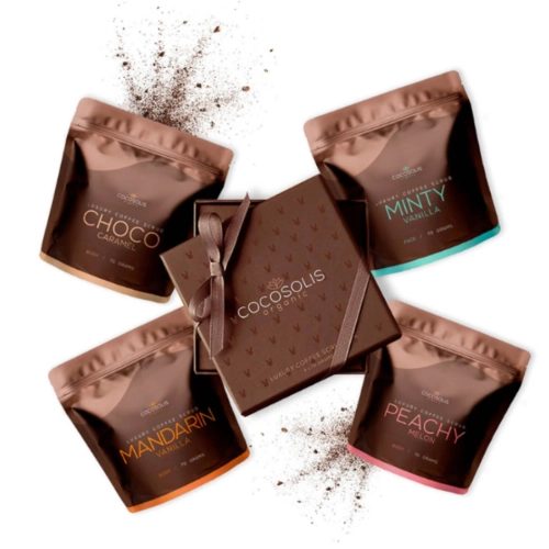 Cocosolis - Luxury Coffee Scrub Box - Zestaw Peelingów - 4x70g