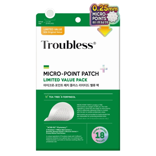 Troubless - Micro-Point Patch Plus Limited Value Pack - Plasterki na Niedoskonałości z Mikroigłami - 18szt