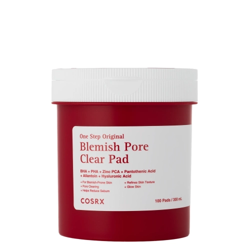 COSRX - One Step Original Blemish Pore Clear Pad - Płatki Oczyszczające na Niedoskonałości - 300ml/100szt