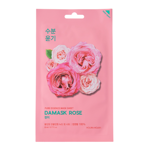 Holika Holika - Pure Essence Mask Sheet - Rose -  Maska w płachcie z ekstraktem z róży damasceńskiej - 23ml
