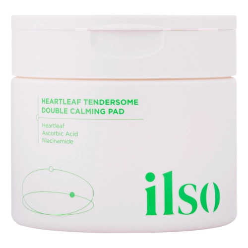 Ilso - Heartleaf Tendersome Double Calming Pad - Kojące Płatki do Twarzy - 60szt/320g